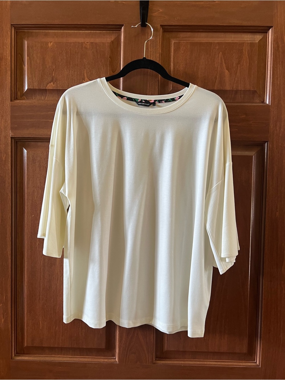 Marimekko Top Saima 3/4 Bell Sleeves Ivory Size M